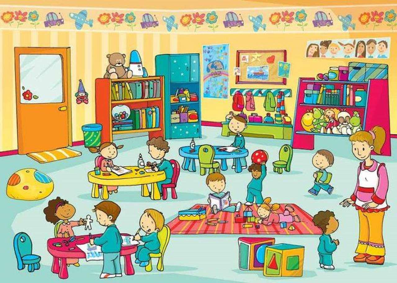 Klassen im Kindergarten Puzzlespiel online