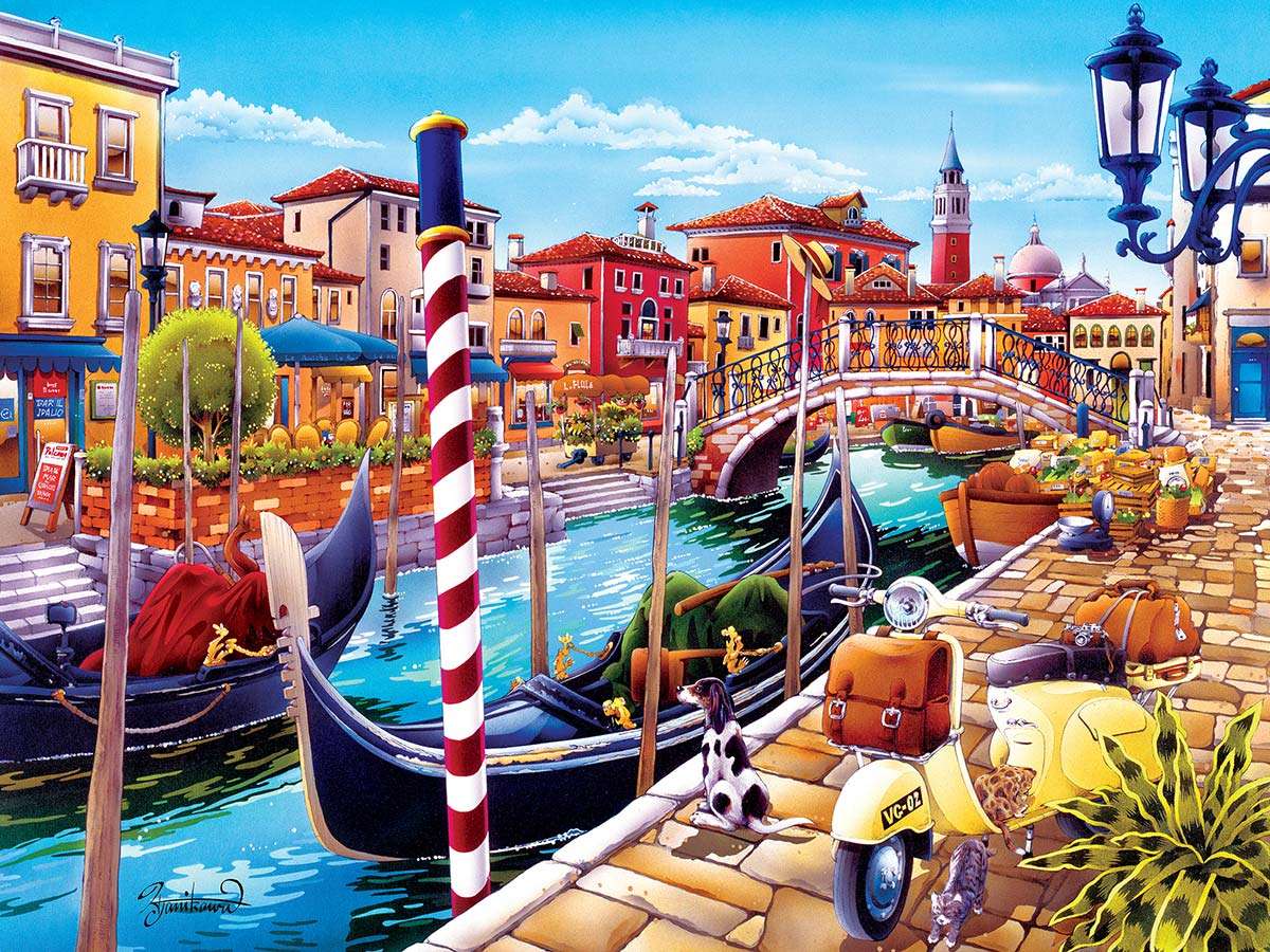 canal în Veneția puzzle online