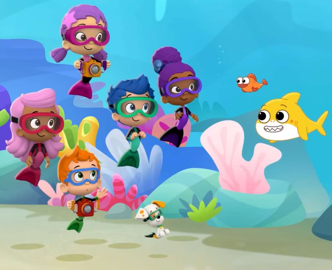 Bubble Guppies et bébé requin puzzle en ligne