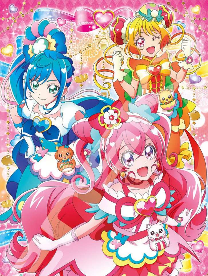 Festa Deliciosa❤️Pôster Pretty Cure quebra-cabeças online