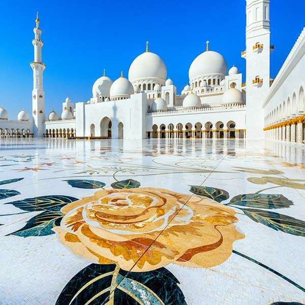 Arabské Emiráty. Mešita online puzzle