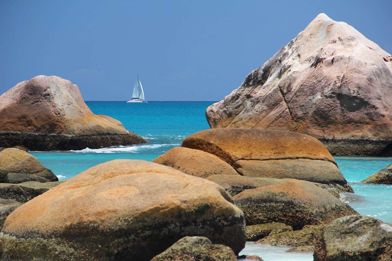 Barcă de mare Seychelles puzzle online