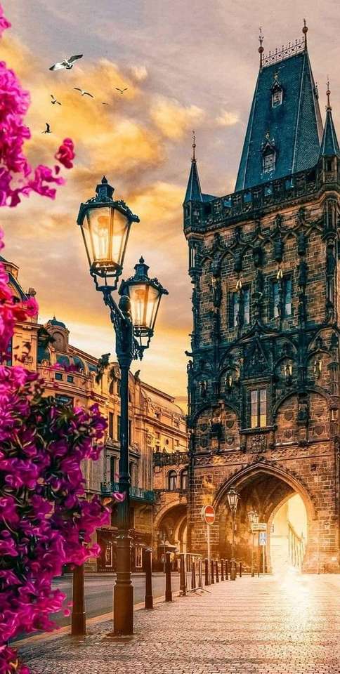 Praga, el casco antiguo - hermoso como siempre rompecabezas en línea