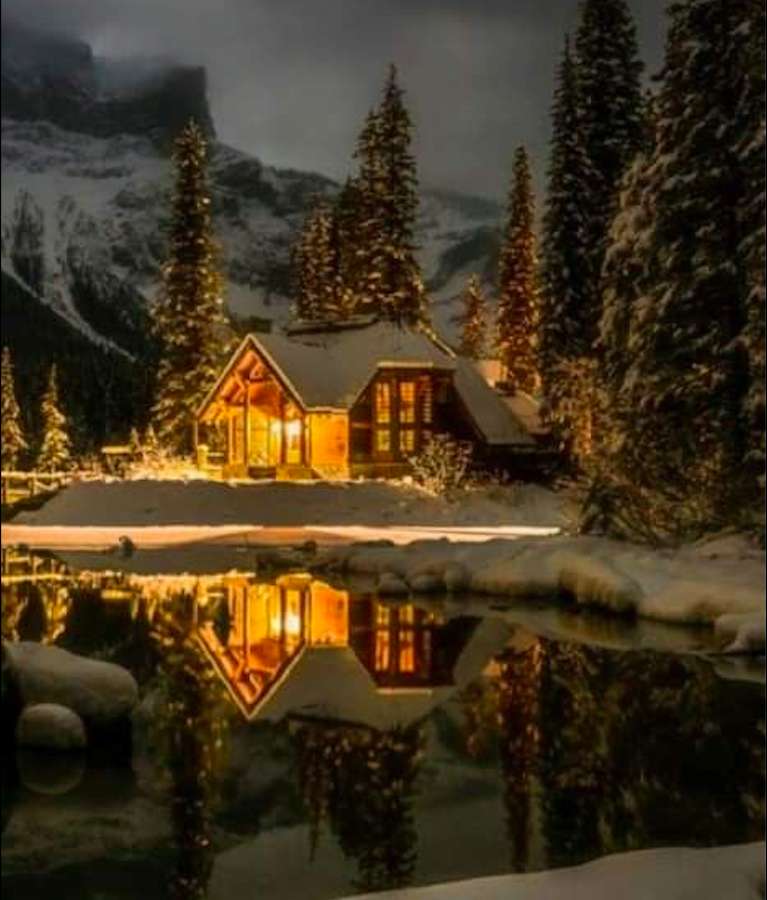 Die Schönheit eines Winterabends Puzzlespiel online