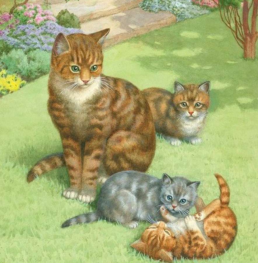 Famiglia di gatti :) puzzle online