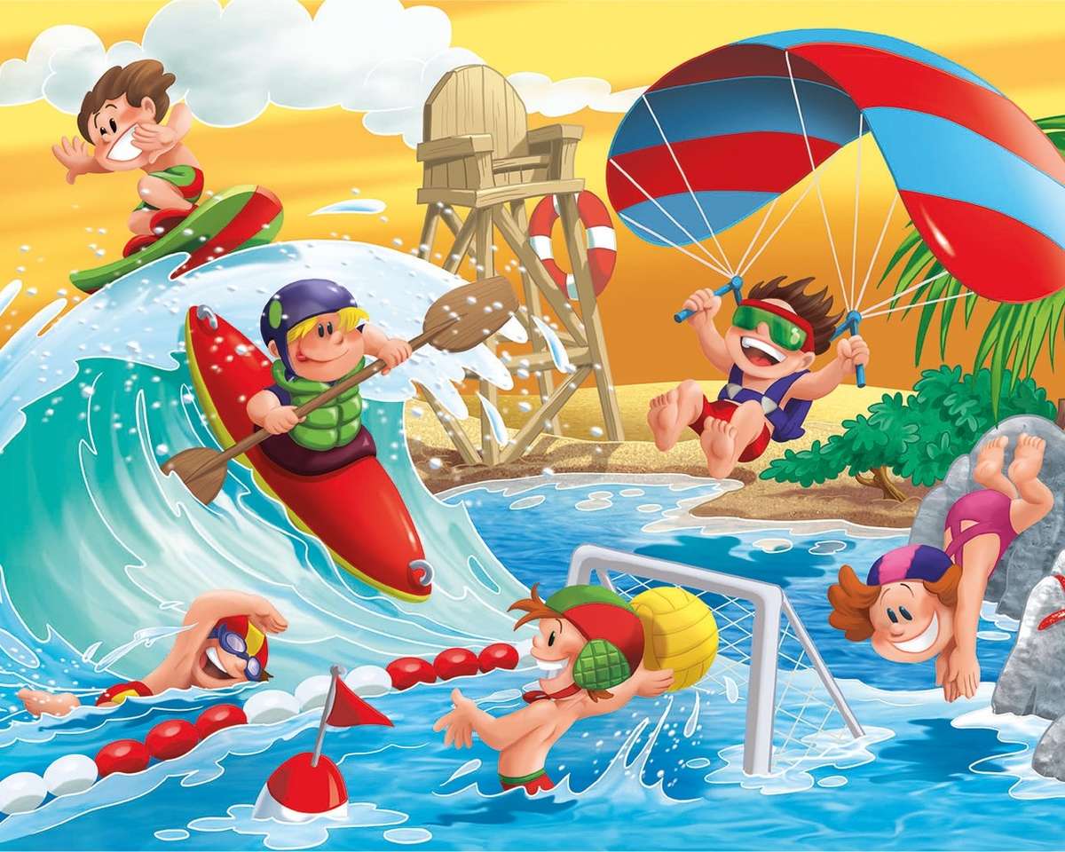 Esportes aquáticos para crianças puzzle online
