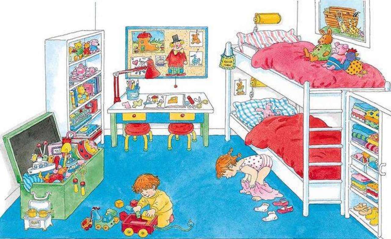 In a children's room jigsaw puzzle online