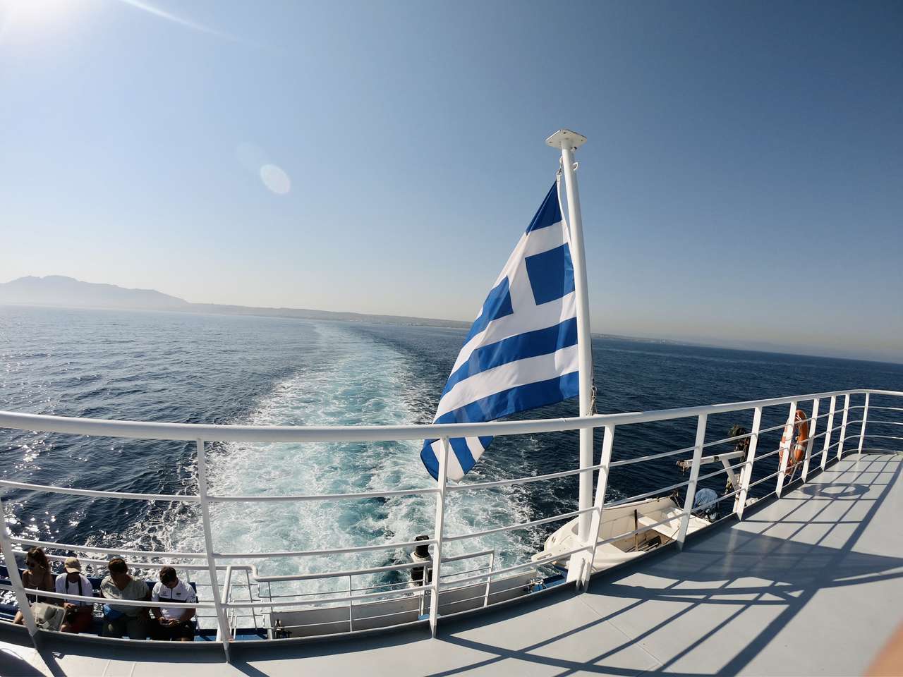 Cruzeiro de ferry da ilha de Kos para a ilha de Kalymnos - Grécia puzzle online