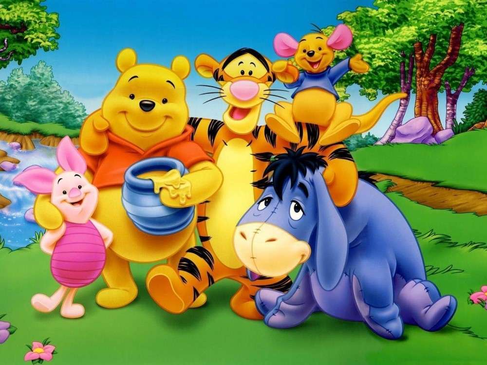 Winnie the Pooh und Freunde Online-Puzzle