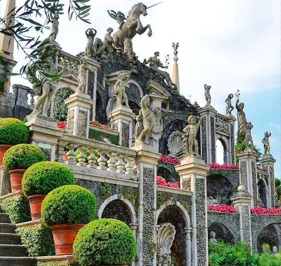 Чудо Италии-Дворец-Палаццо Борромео XVII пазл онлайн