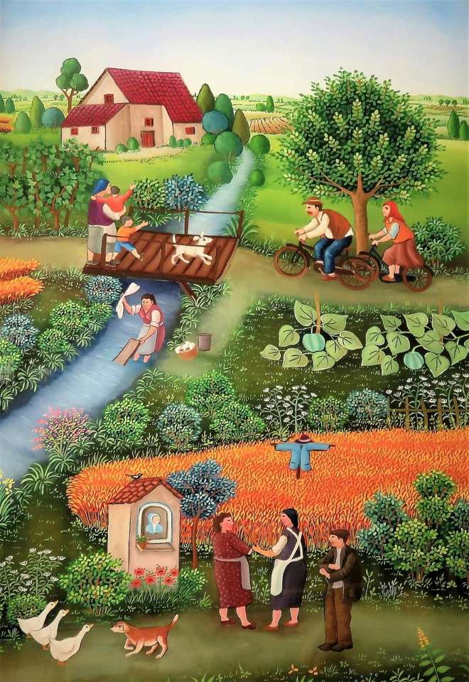 La vita in campagna piena di colori :) puzzle online