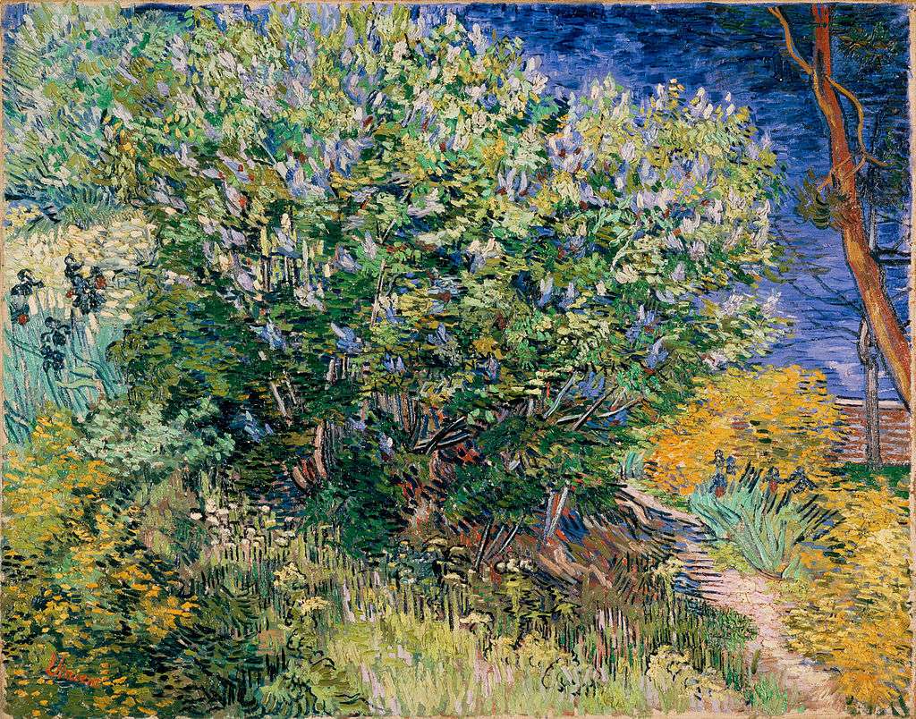 Arbusto lilás (V van Gogh) puzzle online