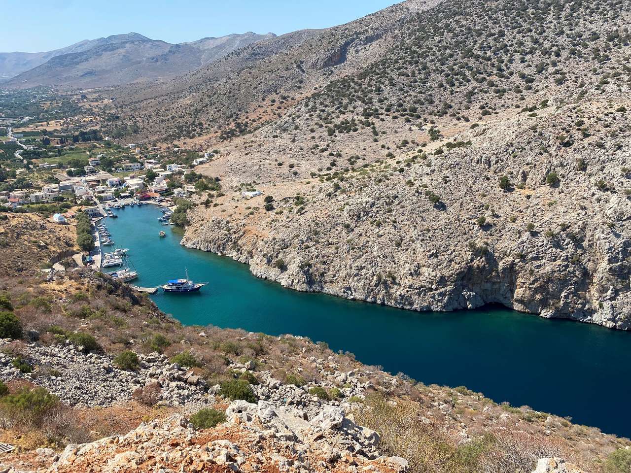 Vathy Bay, Калимнос, Гърция онлайн пъзел
