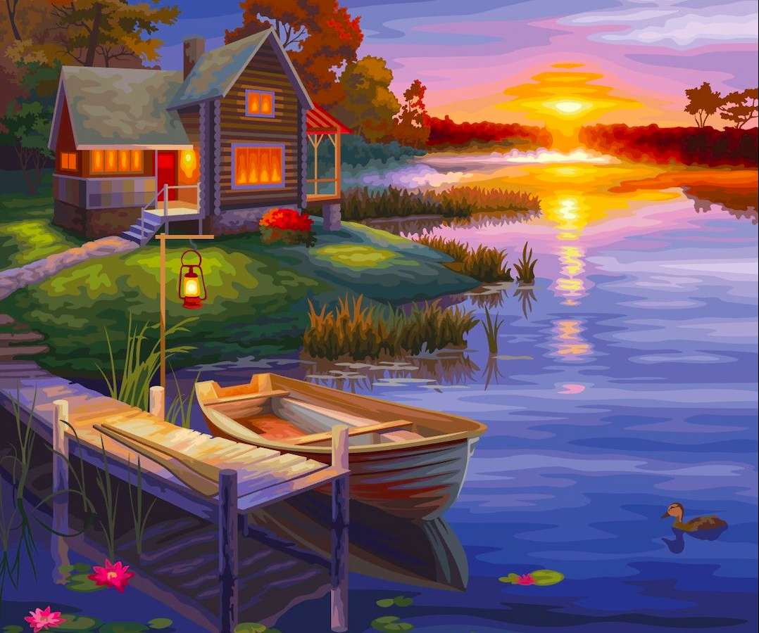 A beautiful place on earth at sunset online puzzle
