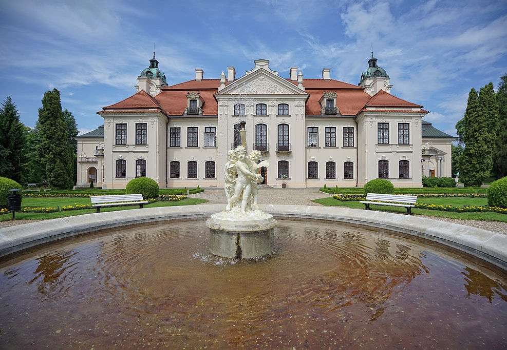 Palácio em Kozłówka da família Zamoyski quebra-cabeças online