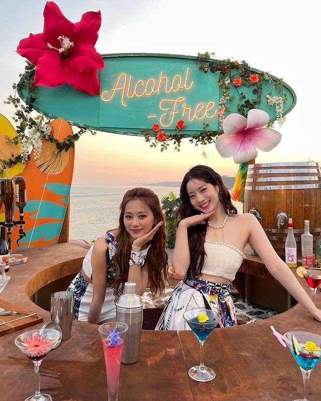 Tzuyu and Dahyun Alcohol Free rompecabezas en línea