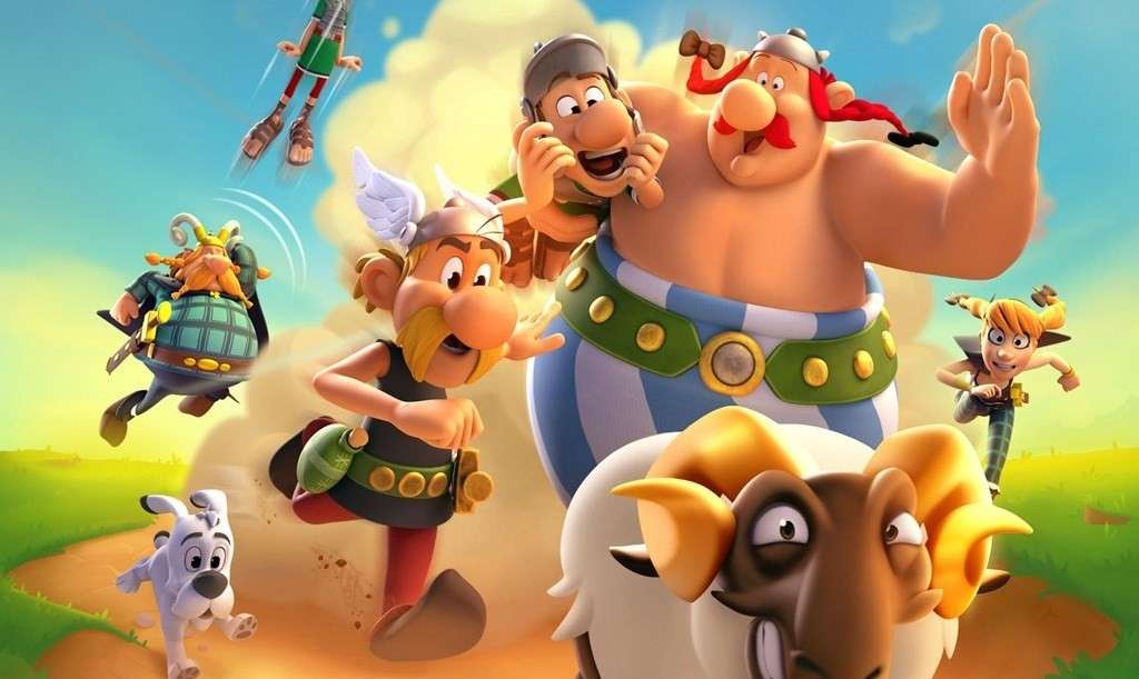 Asterix och Obelix - en saga för barn. pussel på nätet