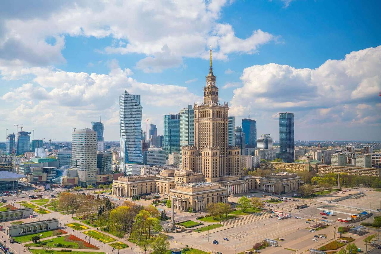 Palác kultury a vědy ve Varšavě online puzzle