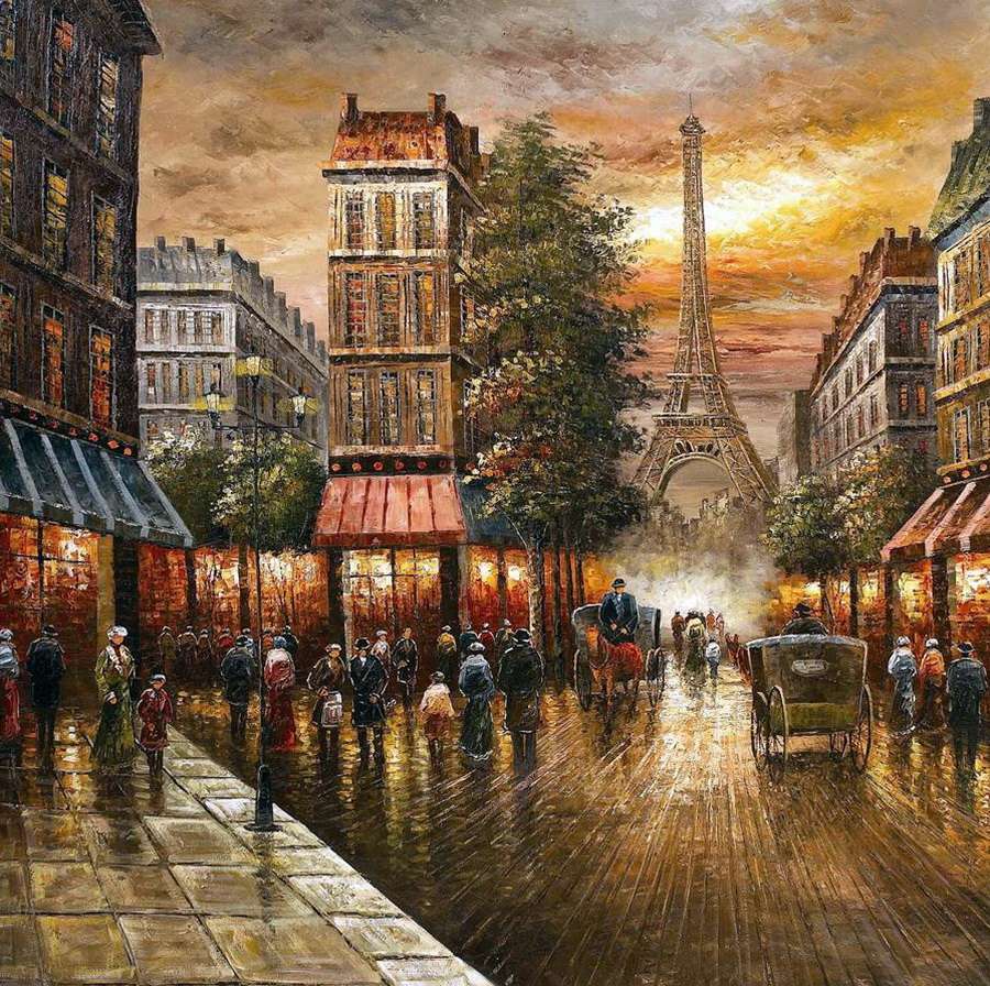 Parisian street, beautiful as always online puzzle