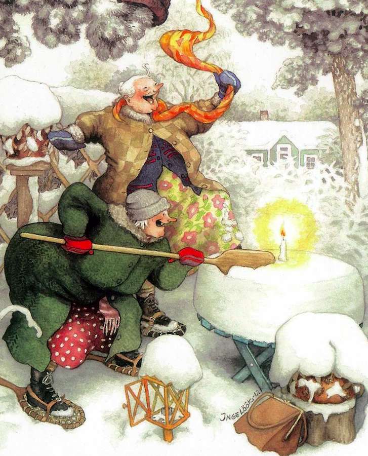 Verrückte Omas – Dieser Schneekuchen ist köstlich, hallo, hallo Puzzlespiel online