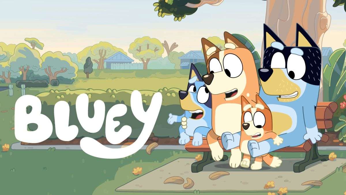 Bluey och familj Pussel online