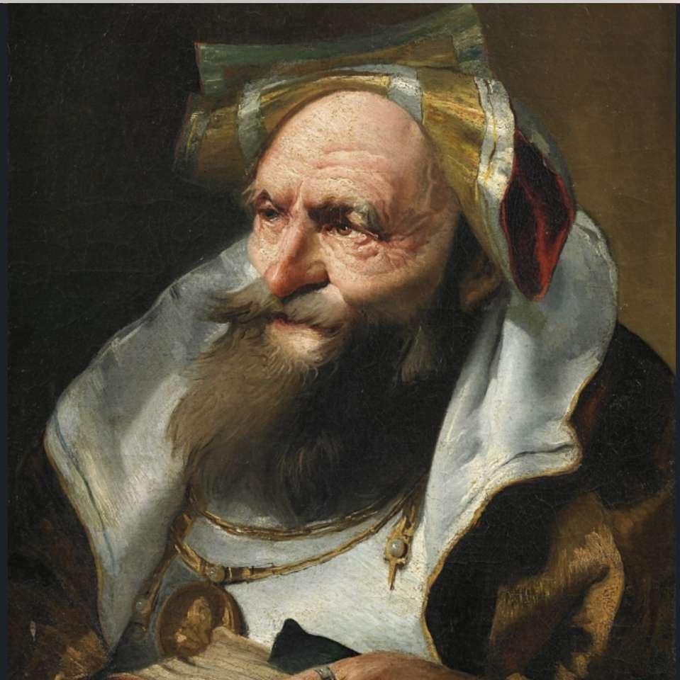 Cabeça de um filósofo de Giovanni Domenico Tiepolo quebra-cabeças online