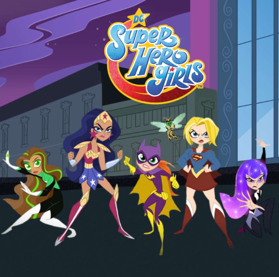 Καλλιτεχνική ταπετσαρία εξωφύλλου DC Superhero Girls παζλ online