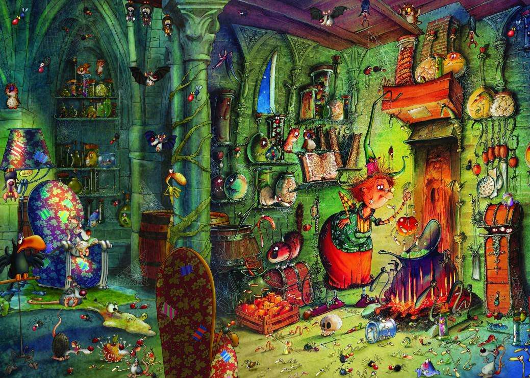 Eine Hexe aus einem Märchen Puzzlespiel online