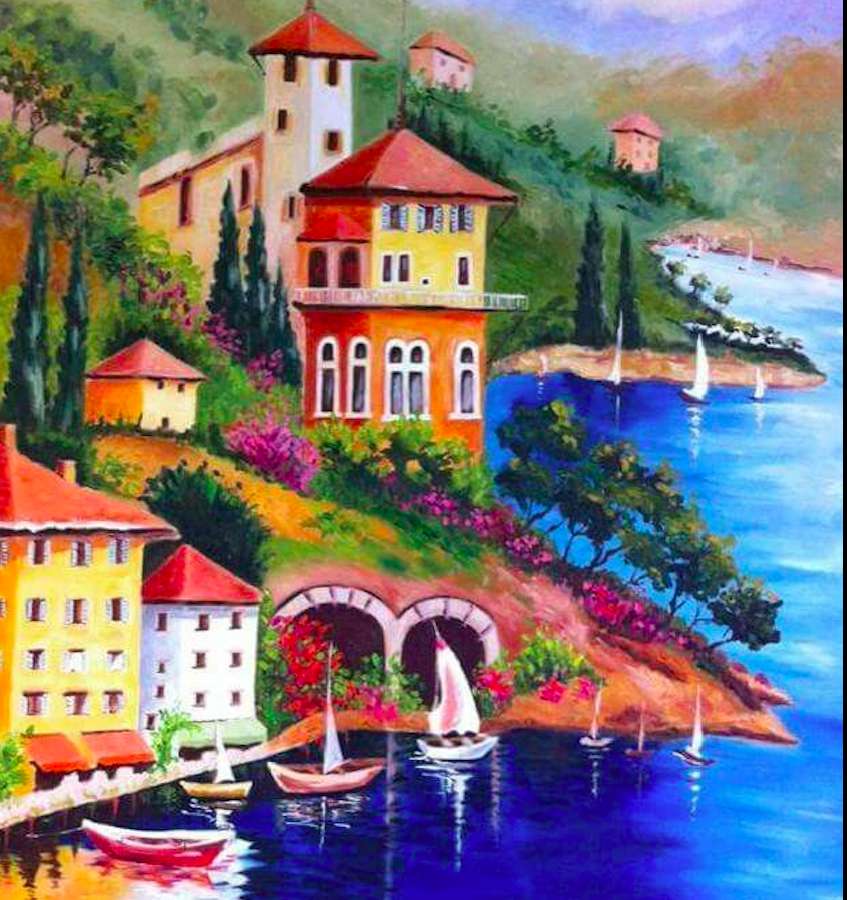 A charming place by the lake jigsaw puzzle online