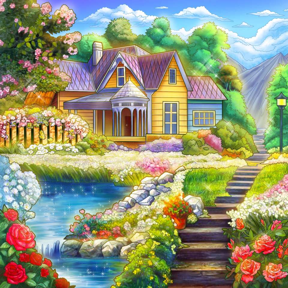 illustration of a house in a beautiful nature Stock Vector Image & Art -  Alamy-saigonsouth.com.vn