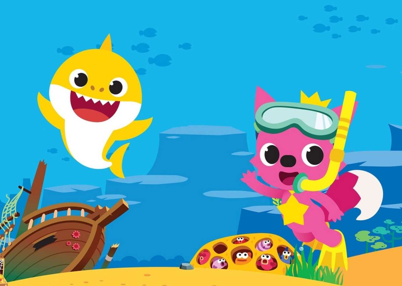 Baby Shark és Pinkfong online puzzle