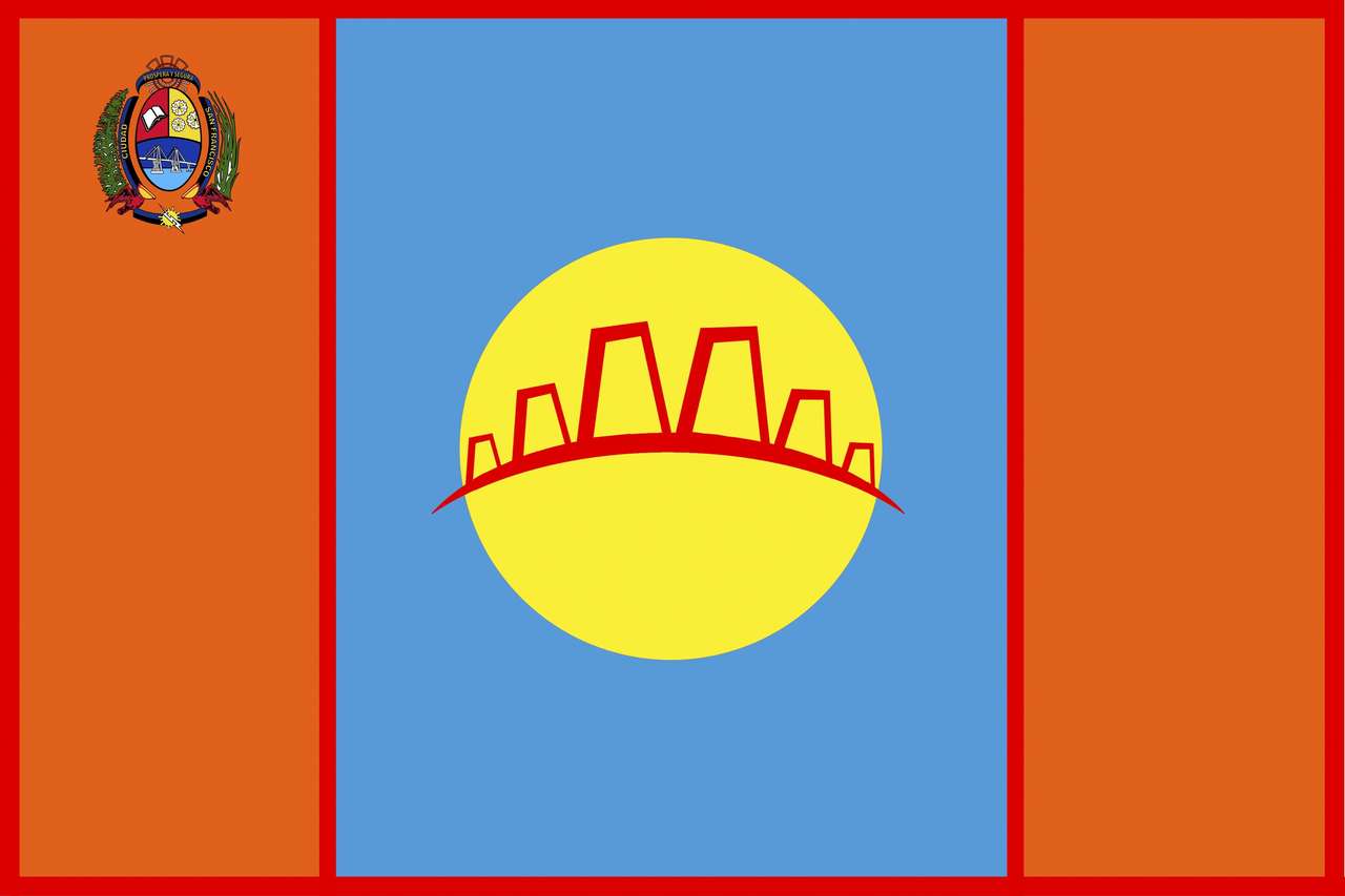 Флаг на община Сан Франциско онлайн пъзел