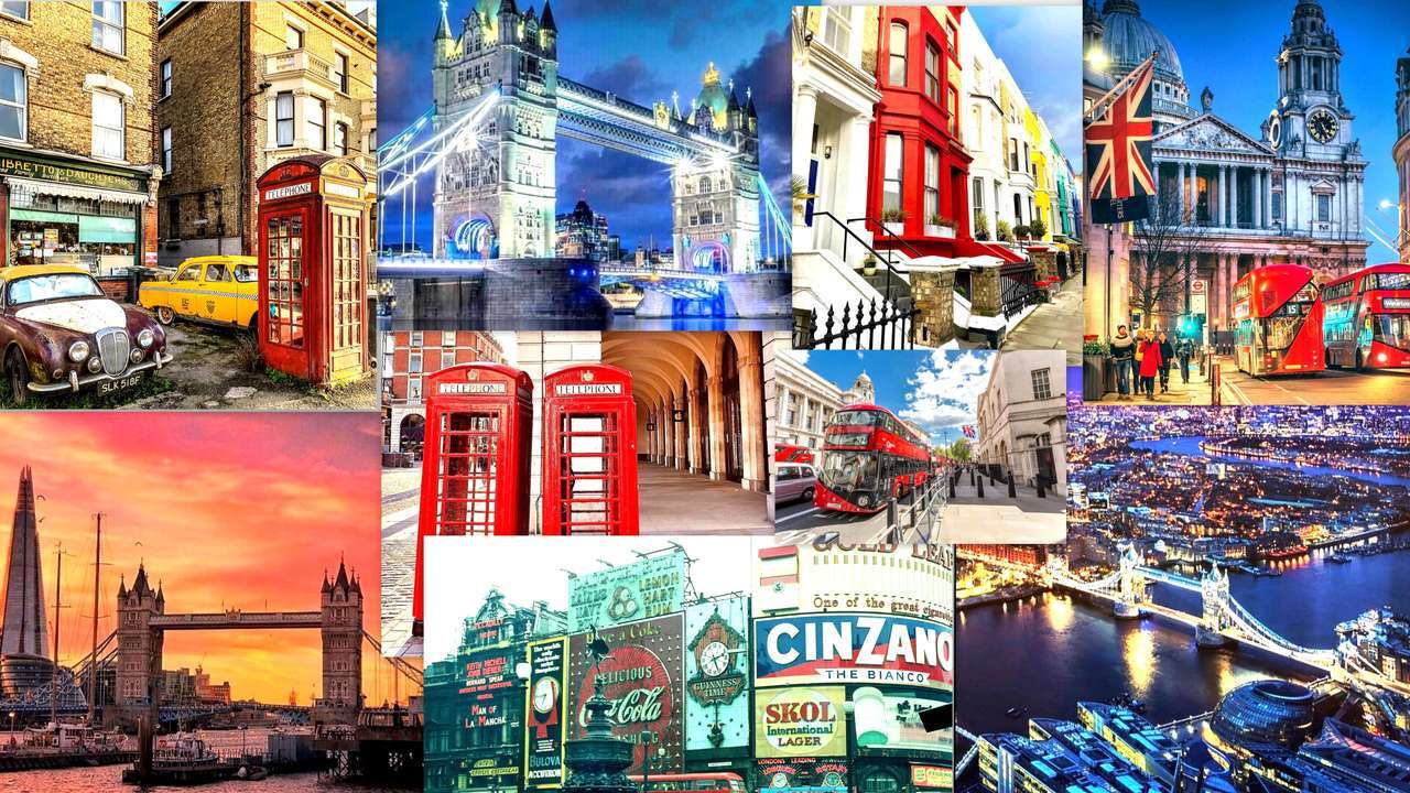 LONDRA - COLAJ DIN FOTOGRAFII jigsaw puzzle online