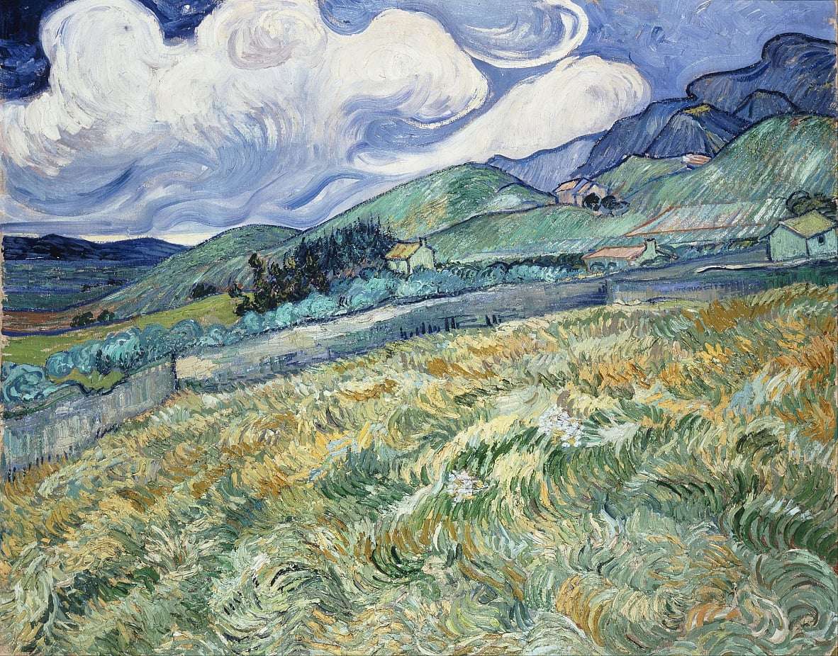 Saint-Rémys landskap (V van Gogh) pussel på nätet