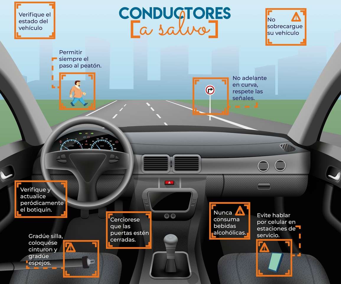 Seguridad vial rompecabezas en línea