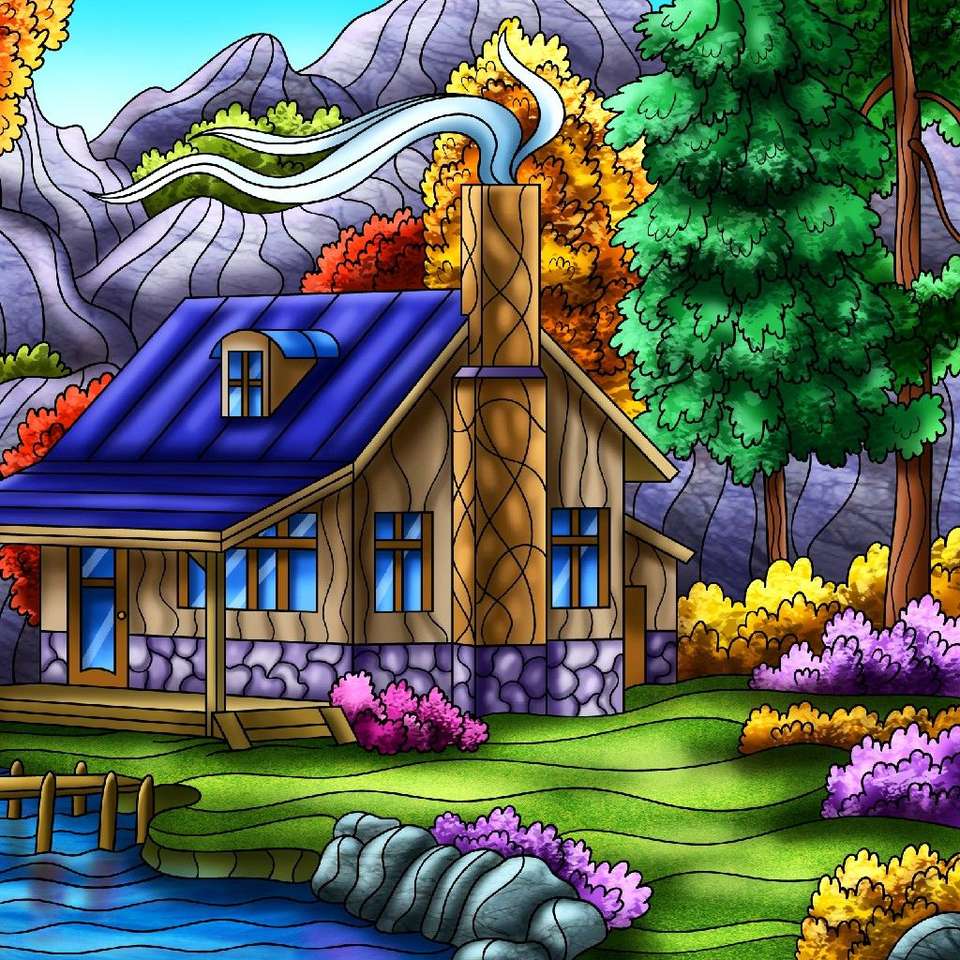 Ein Haus wie im Märchen Online-Puzzle