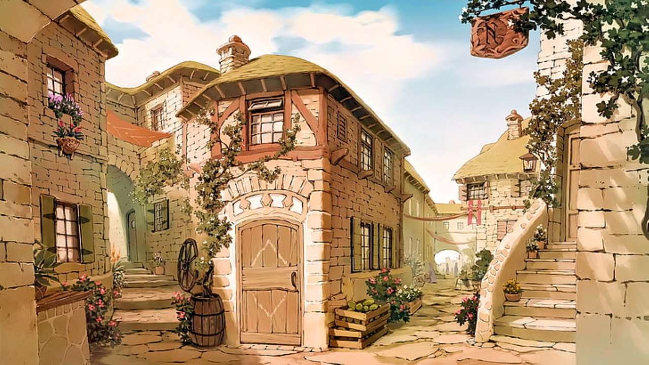 villaggio in estate puzzle online