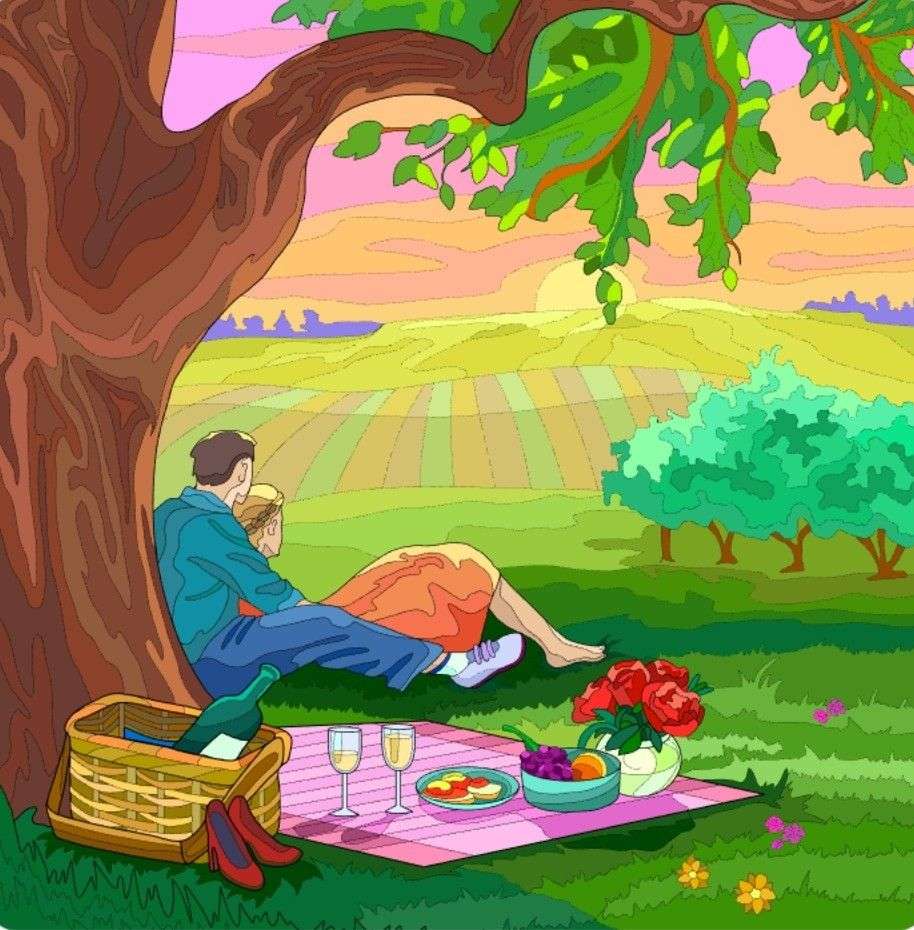 Liefhebbers picknick :) online puzzel