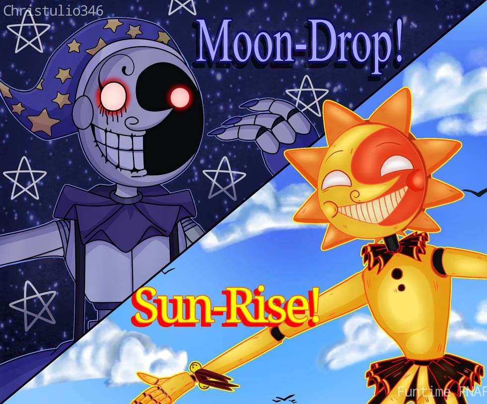 Sunrise and Moondrop FNAF παζλ online