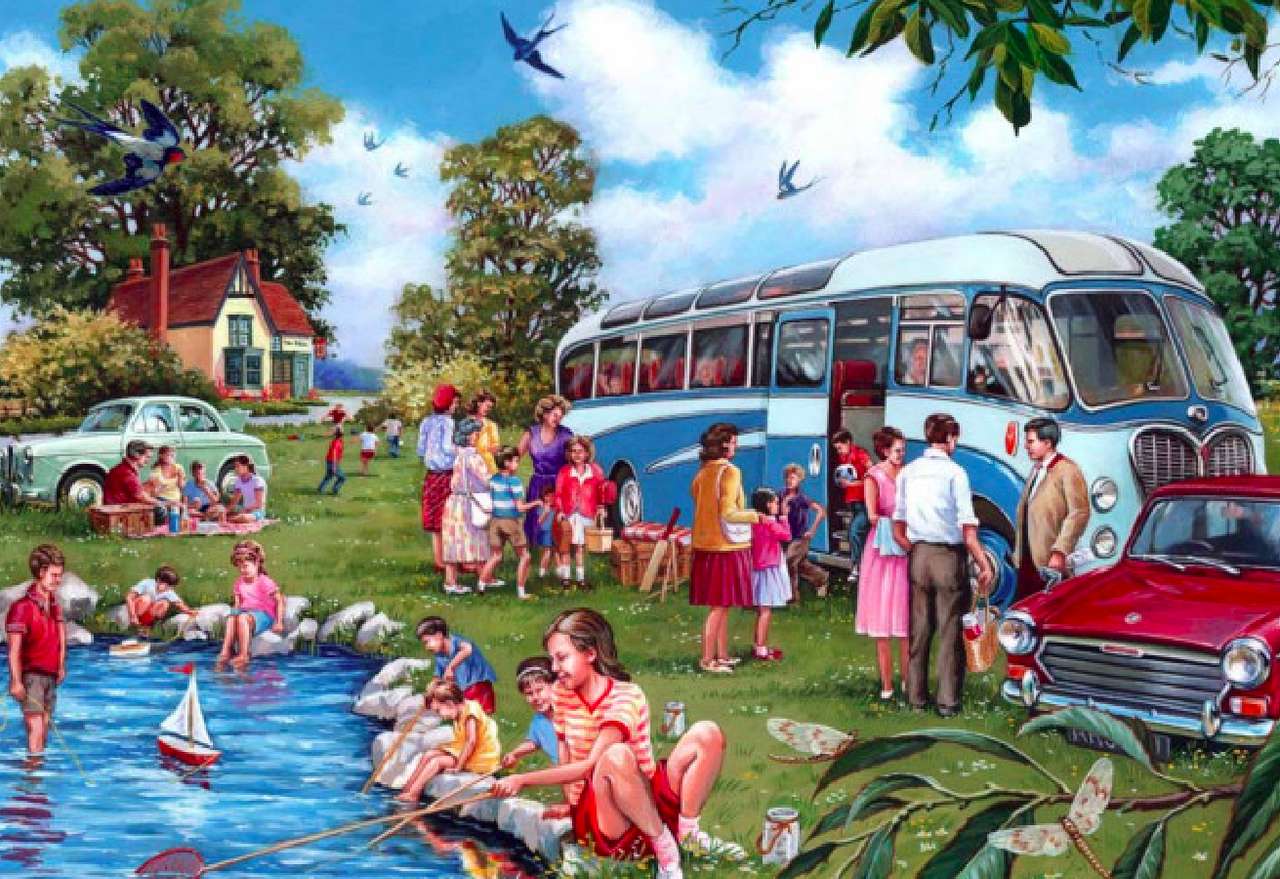 Family trip to the lake jigsaw puzzle online