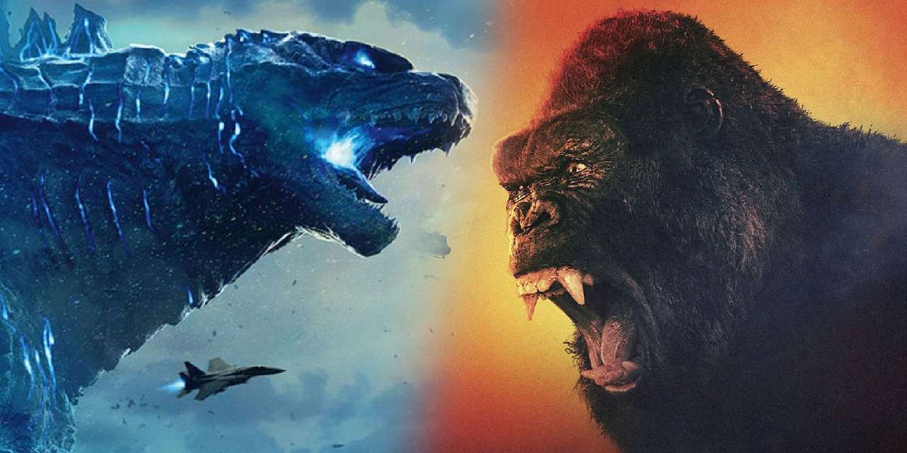 Godzilla gegen König Kong Online-Puzzle
