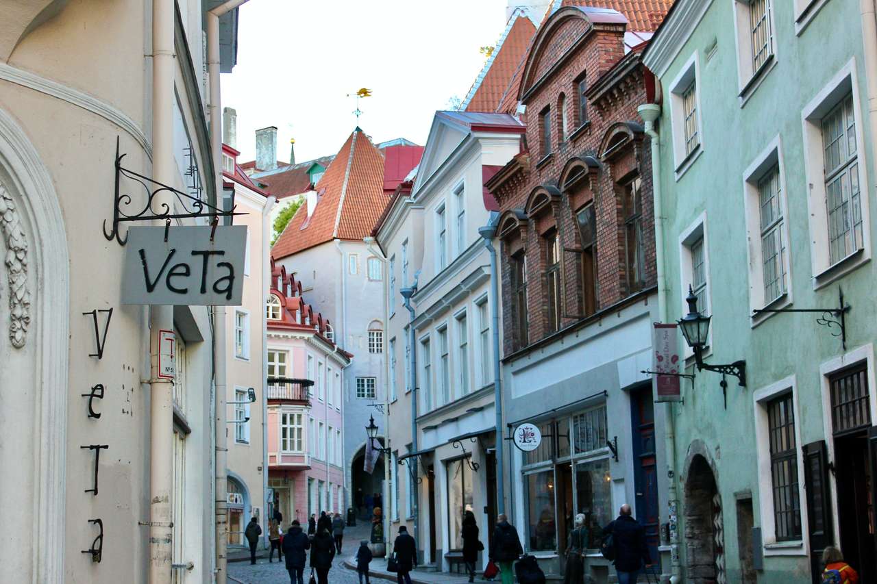 Tallinns gamla stad pussel på nätet
