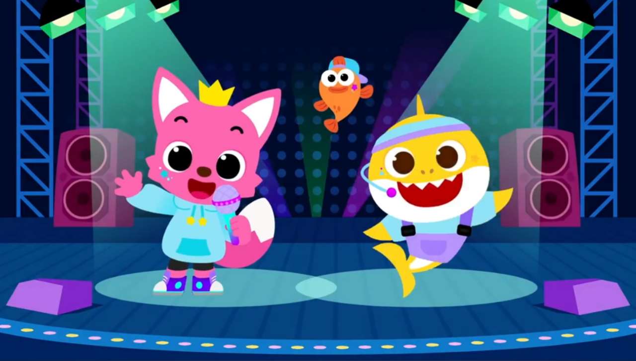 Pinkfong, Baby et William sont des stars de la pop puzzle en ligne