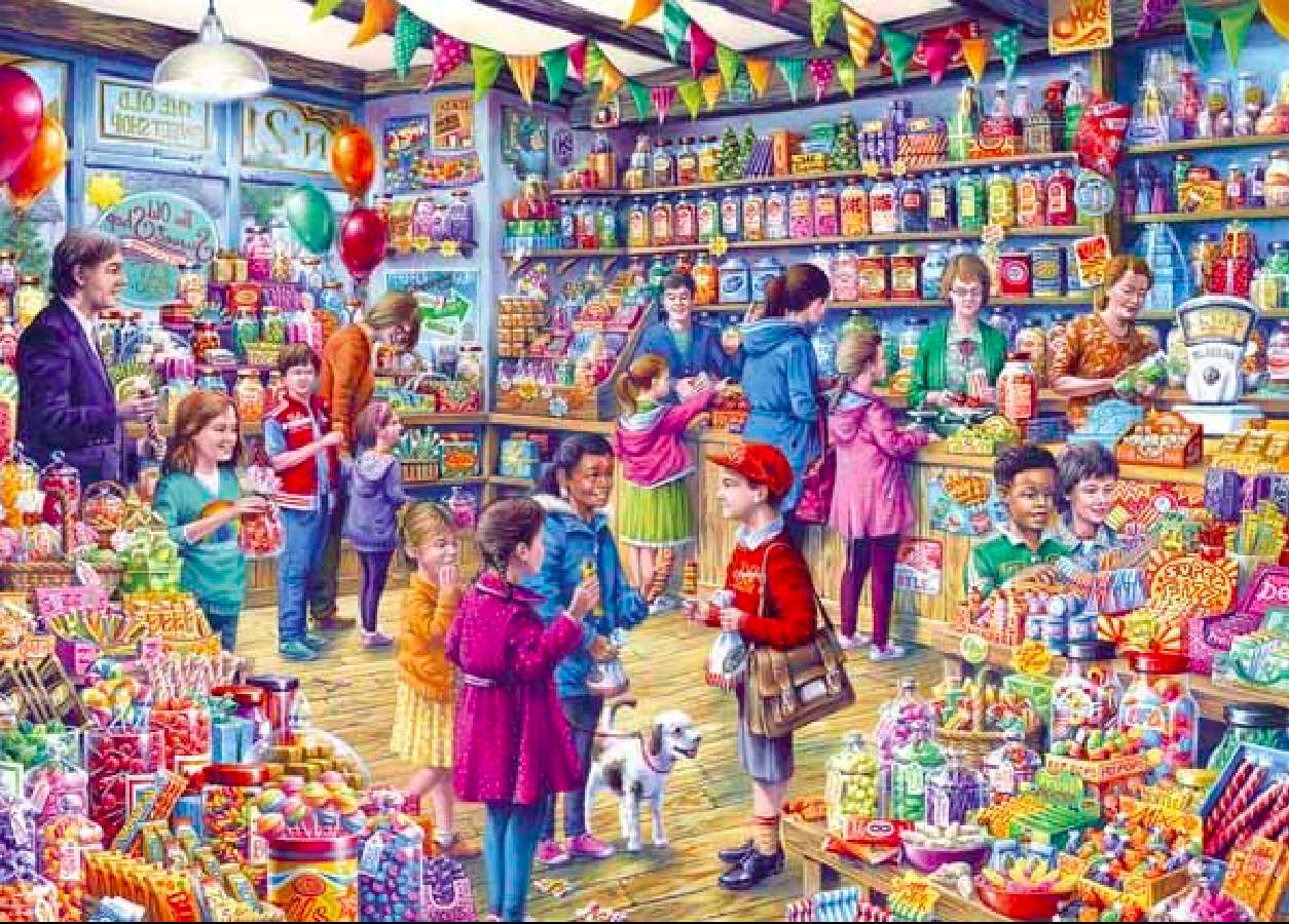 Un ottimo negozio di caramelle dei tempi delle nostre nonne :) puzzle online