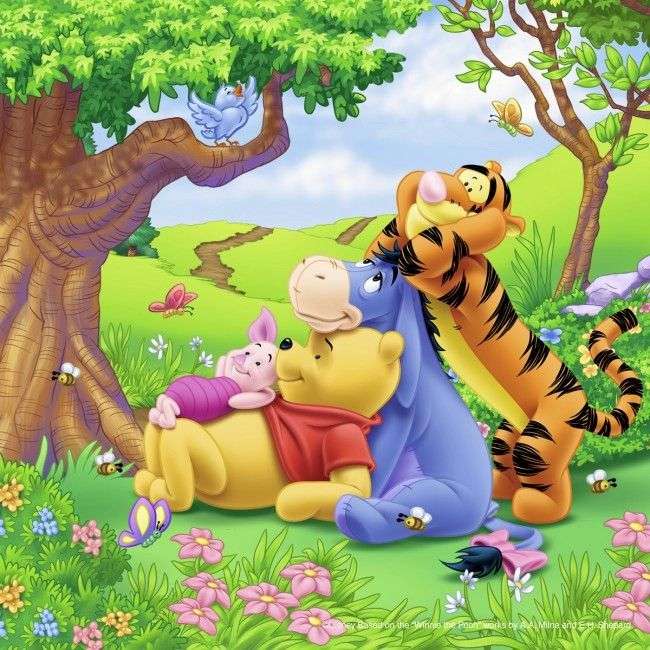 Winnie the Pooh, Tigro, Asino, Maialino puzzle online