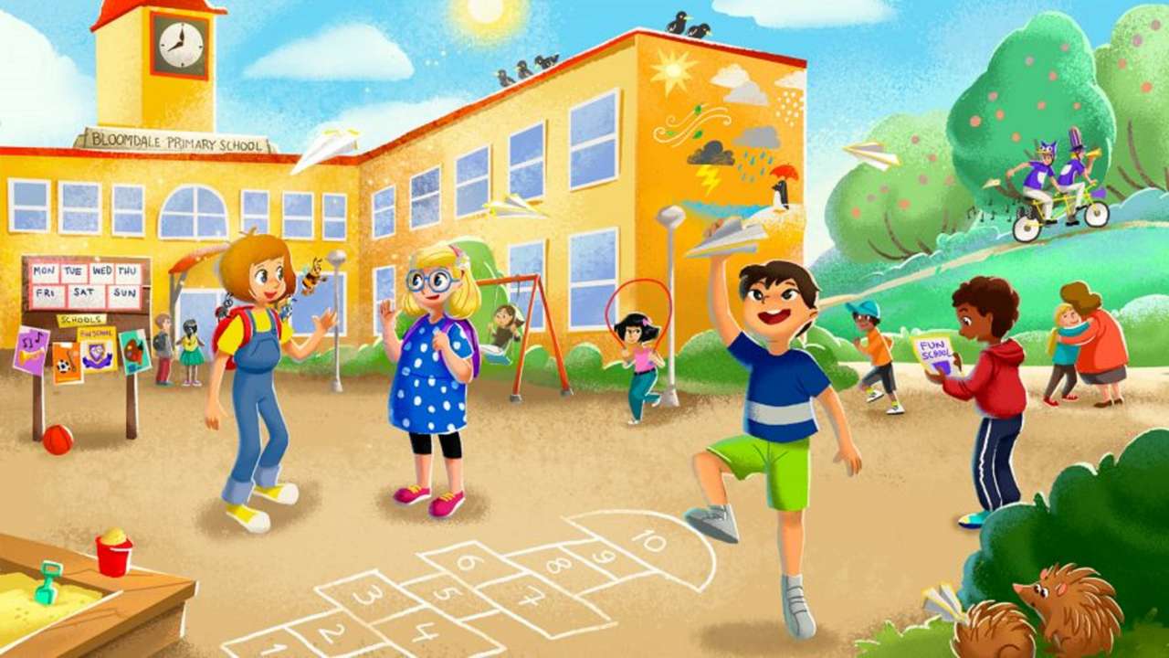 La vacanța școlară jigsaw puzzle online