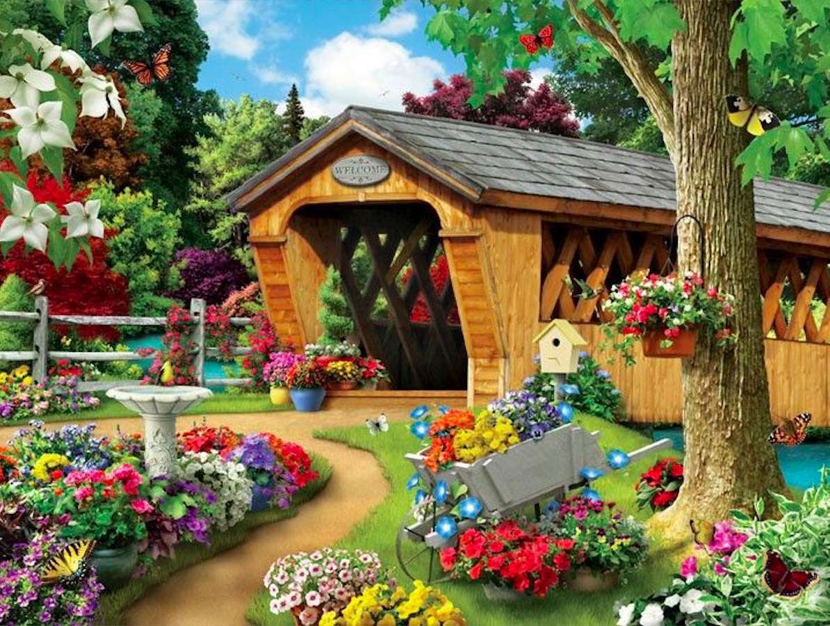 De tuin van onze dromen :) online puzzel