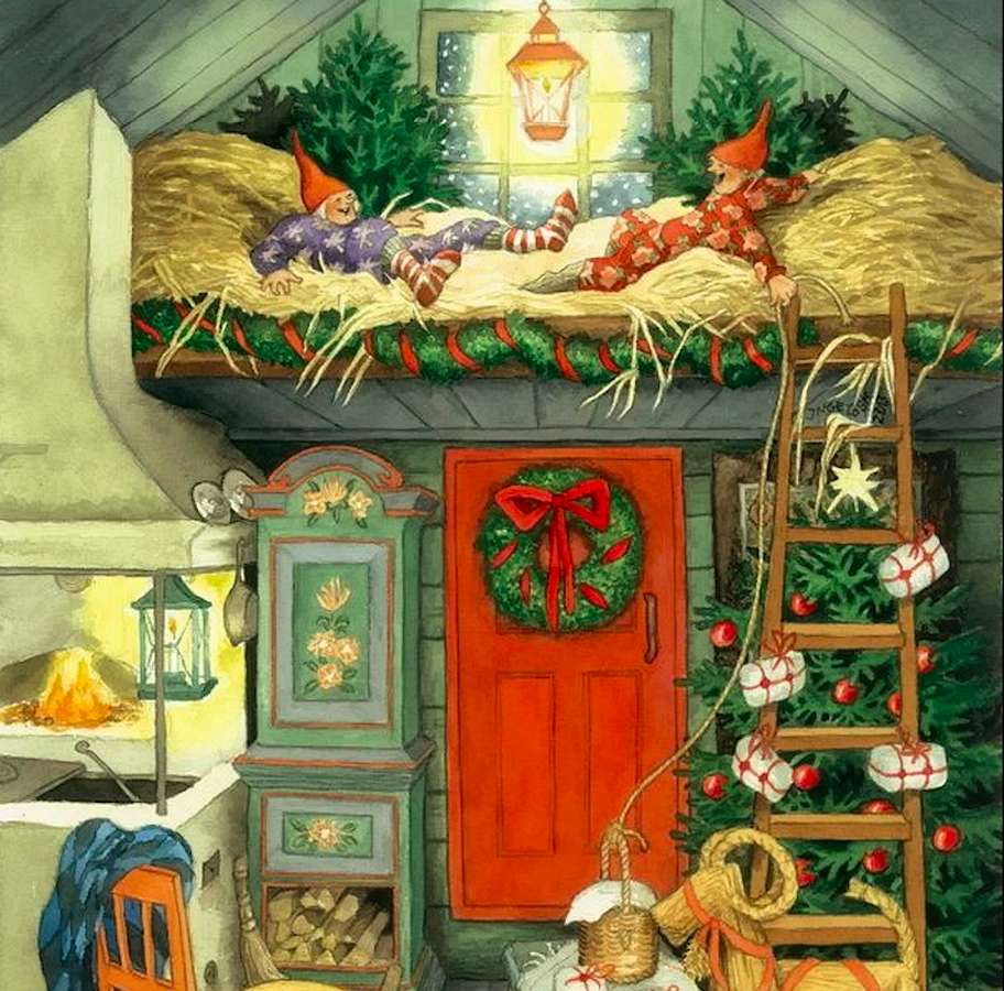 Crazy Grandmas-kerstbed :) online puzzel