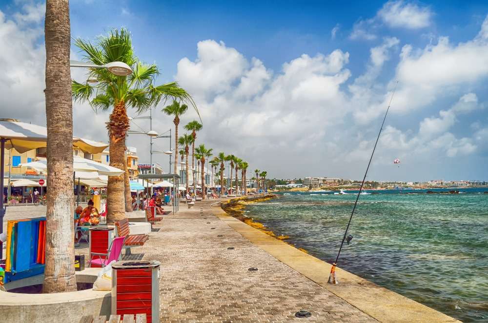 Paphos - charmante kust en de Middellandse Zee legpuzzel online