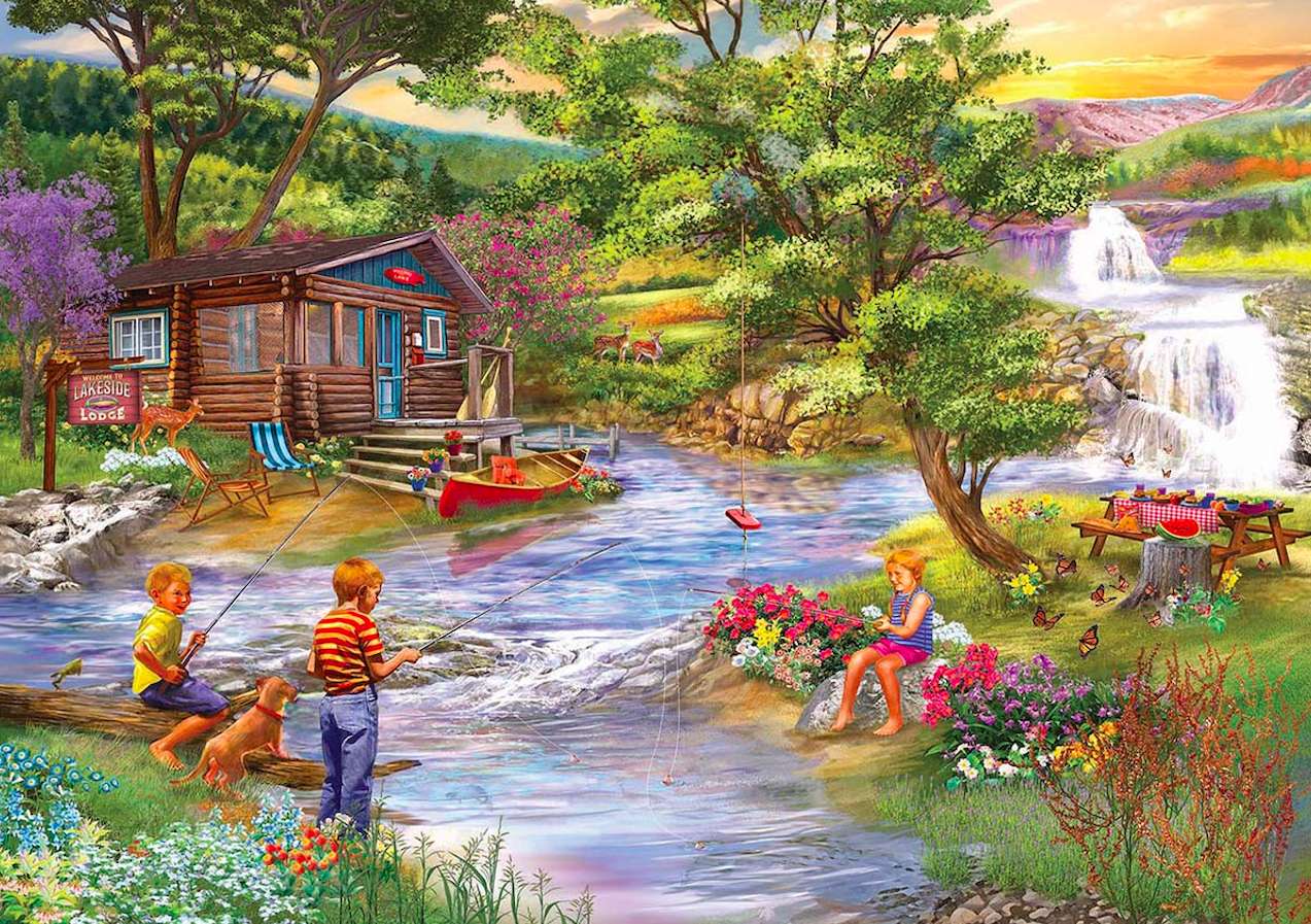 Little anglers in action :) online puzzle
